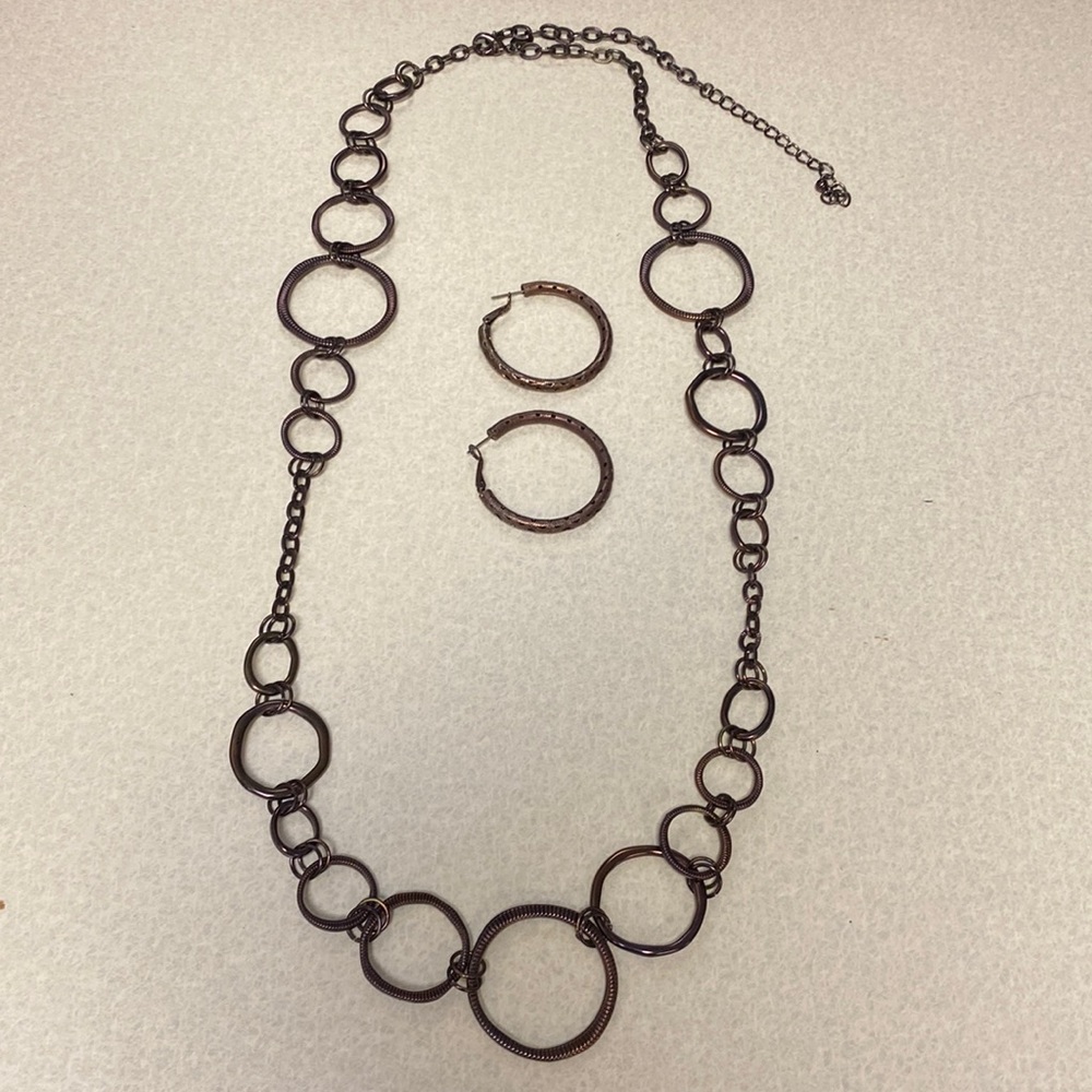 Lia Sophia necklace and earring set